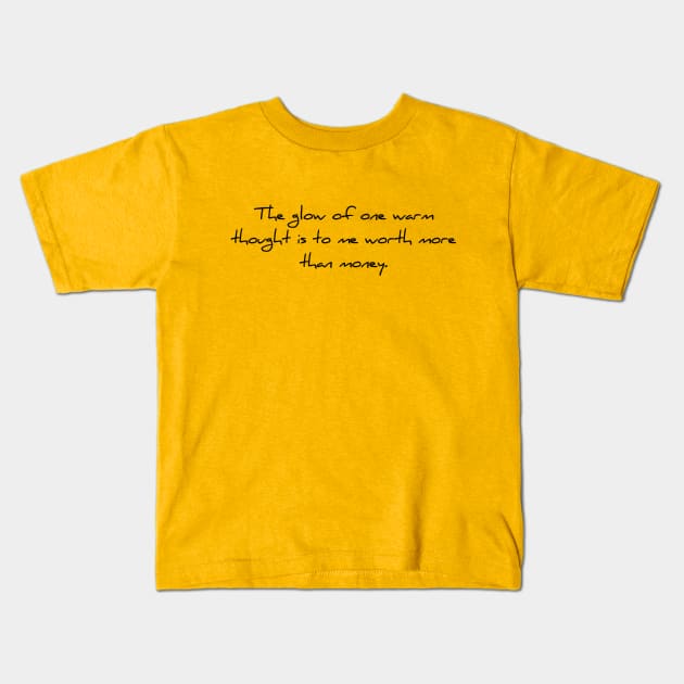 Knowledge and wisdom worth more than money. Kids T-Shirt by TeePwr